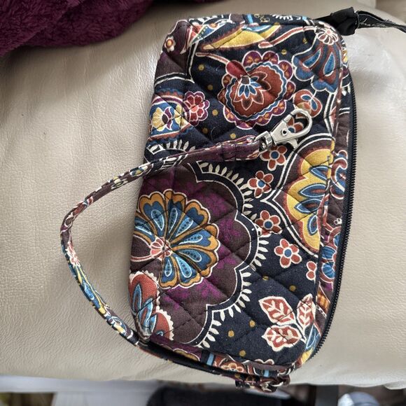 Vera Bradley Amy Kensington Bag Zip 2007 Clip To Your Travel Bag Excellent Co - Picture 3 of 6